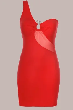 Axami Sexy Kleider * Rote One-houder Keid