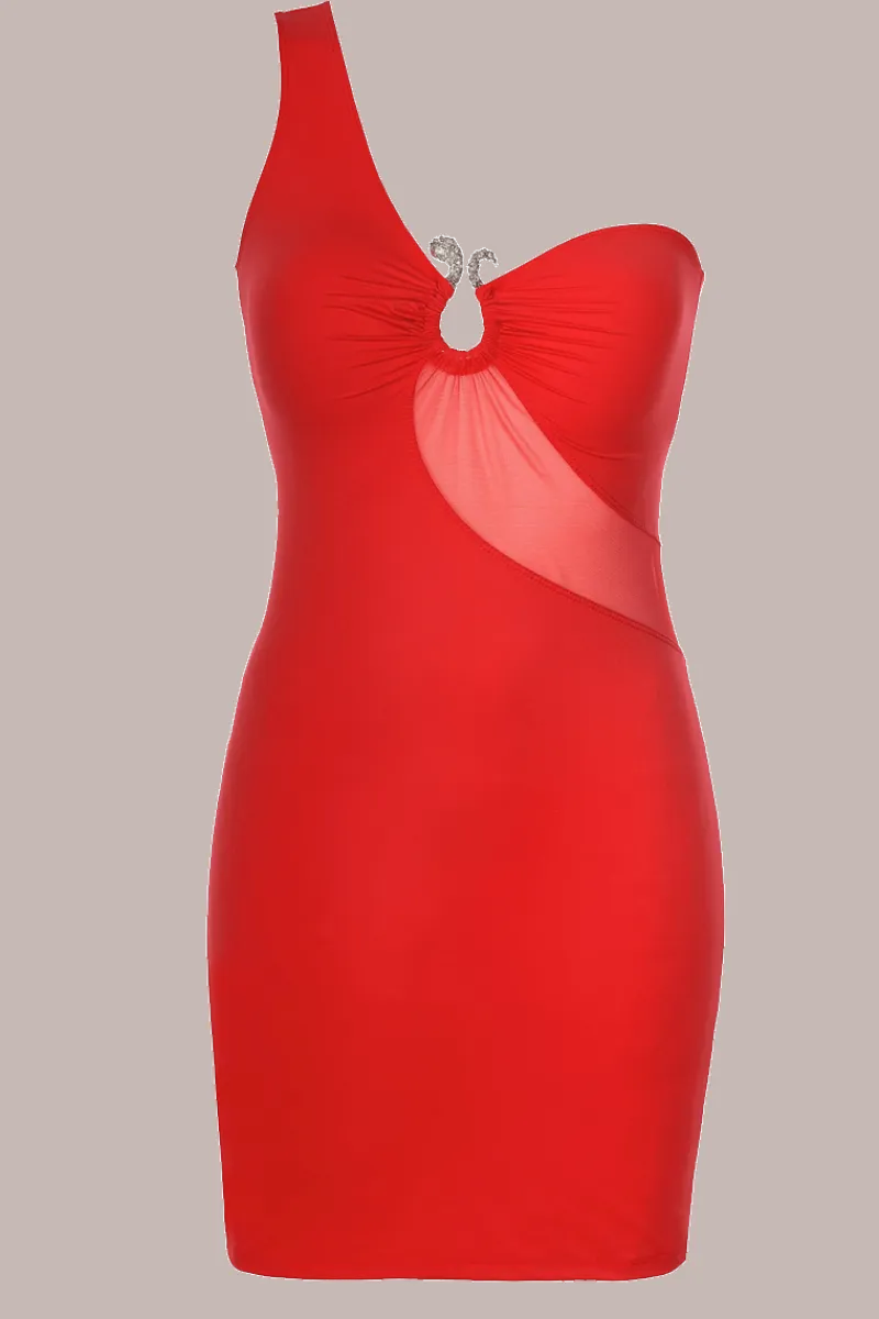 Axami Sexy Kleider * Rote One-houder Keid