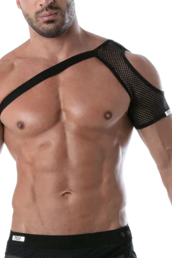 TOF PARIS Harness * Schulter Harness mit Netz schwarz