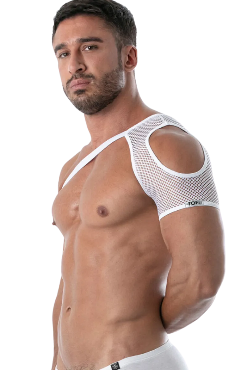TOF PARIS Harness * Schulter Harness mit Netz weiß