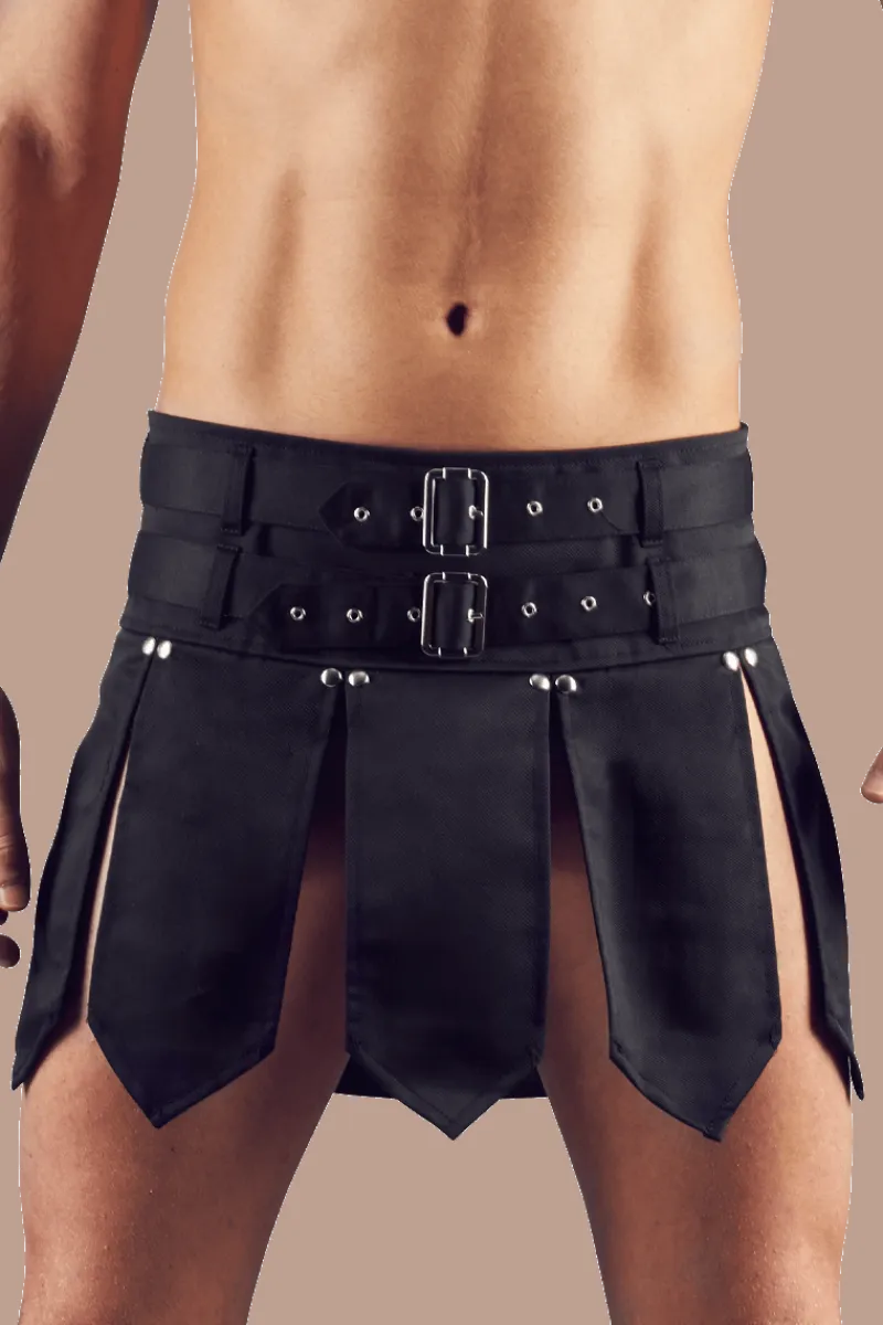 SVEN JOY MENT Männer Outfits * chwarzer Rock it Gürten