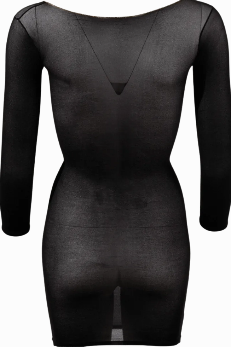 NO:XQSE Sexy Kleider * schwarzes Dessous-Kleid