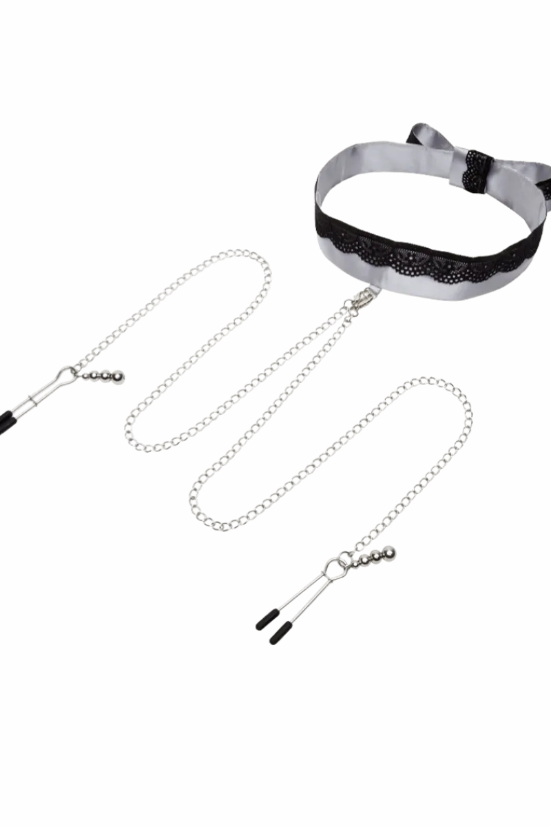 Fifty Shades of Grey Soft Bdsm * Shades of Grey Halsband mit Nippelklemmen