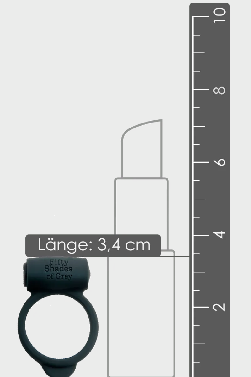 Fifty Shades of Grey Penisringe * Shades of Grey - Penisring mit Vibration - Ø 3,4cm