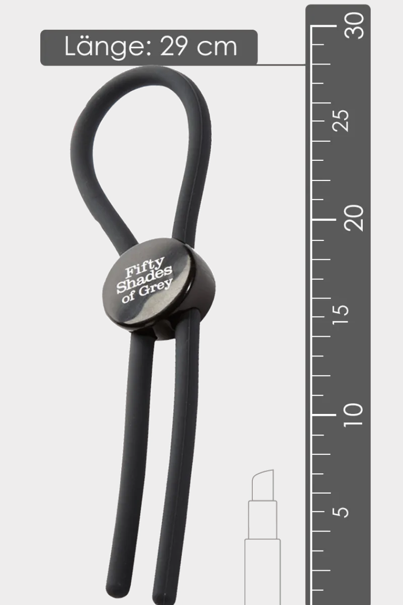 Fifty Shades of Grey Penisringe * Shades of Grey - Verstellbare Penisschlaufe - 29cm