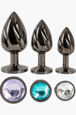 ANOS Analtoys|Analplugs & Ketten * spiralförmiges Analplug Trio Metall