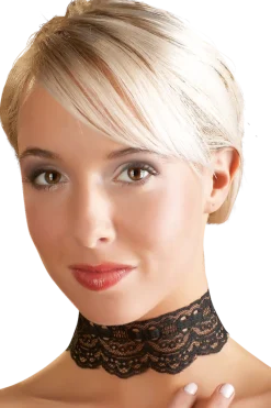 Cottelli Collection Körperschmuck * Spitzenhalsband mit Kettenverschluss