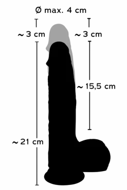 You2Toys Vibratoren * Stoßvibrator mit Saugfuß - Ø 4cm | 21cm