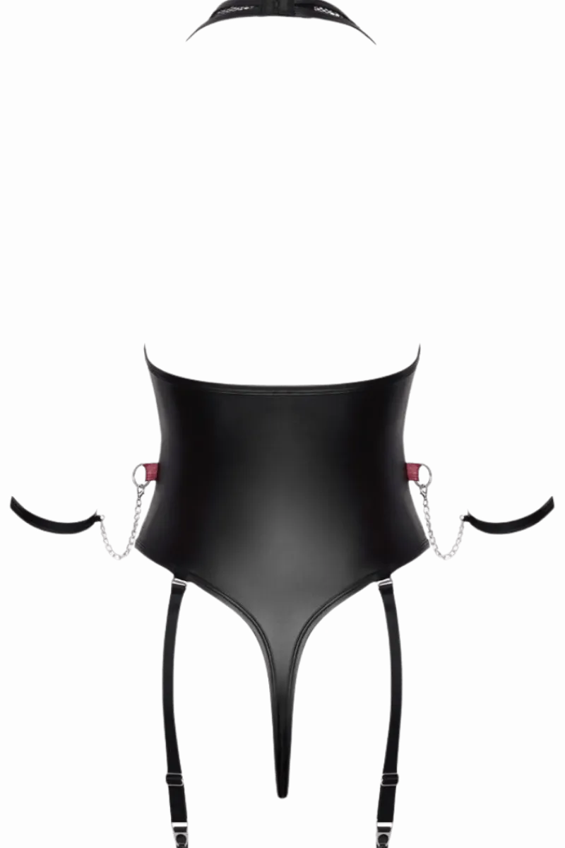 Cottelli Collection Wetlook Outfits|Bodys * trapbody Bondage
