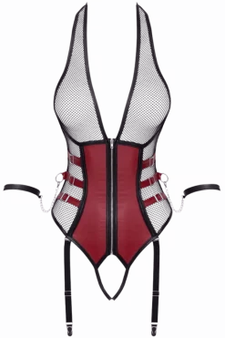 Cottelli Collection Wetlook Outfits|Bodys * trapbody Bondage