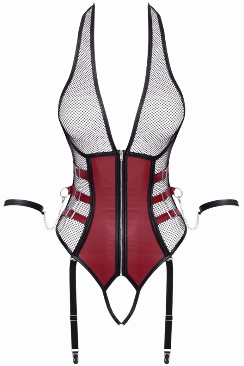 Cottelli Collection Wetlook Outfits|Bodys * trapbody Bondage