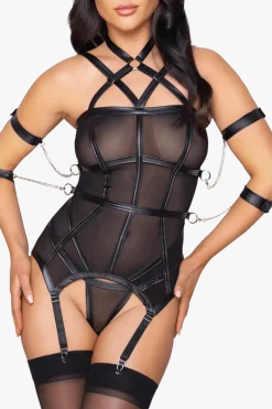 Cottelli Collection Reizwäsche Sets|Strapscorsagen * trapcorage it abnehbaren Feen