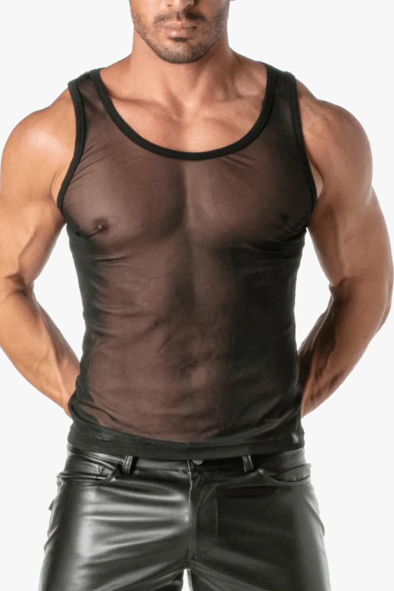 TOF PARIS Männer Outfits * Tanktop eh chwarz