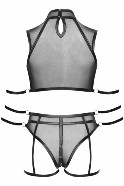 Cottelli Collection Plus Size Reizwäsche Sets|Kinky * 2tlg. Bondage Set Plus Size