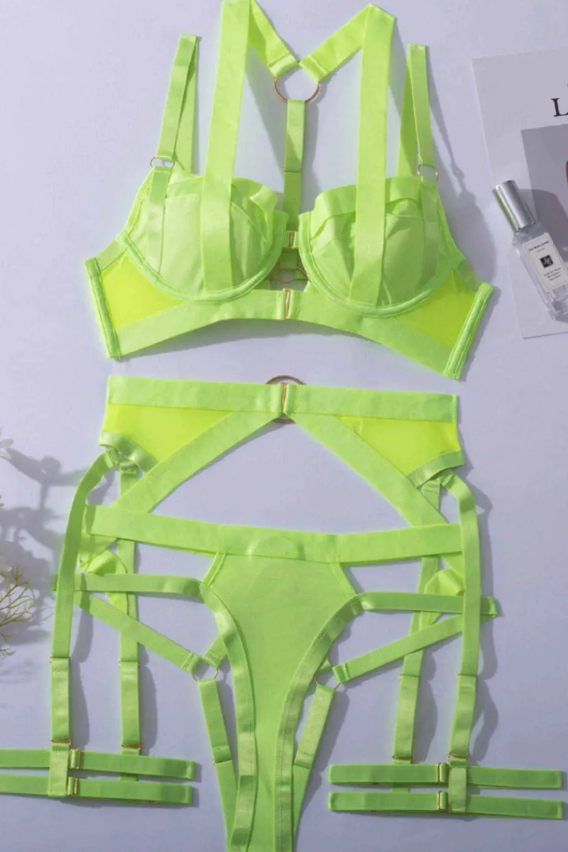 Liebeslust Reizwäsche Sets|Neon Dessous * 4tg. Deou et in neongeb
