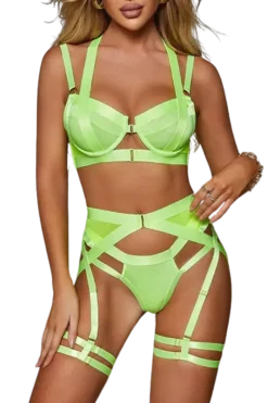 Liebeslust Reizwäsche Sets|Neon Dessous * 4tg. Deou et in neongeb