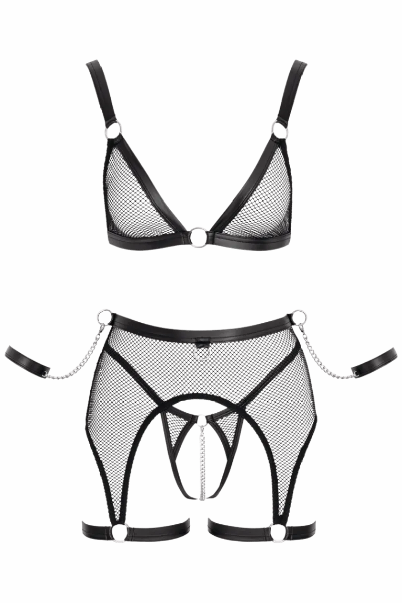 Cottelli Collection Reizwäsche Sets|Kinky * 4tg. Deou-et in Netzoptik