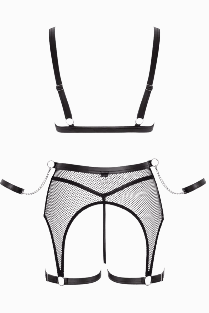 Cottelli Collection Reizwäsche Sets|Kinky * 4tg. Deou-et in Netzoptik