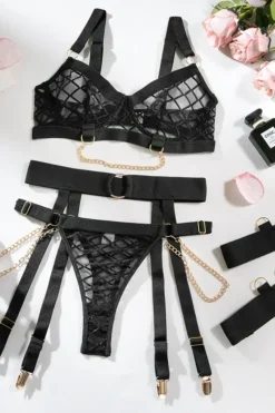 Liebeslust Reizwäsche Sets|Kinky * 4tg. Deou et it Ketten