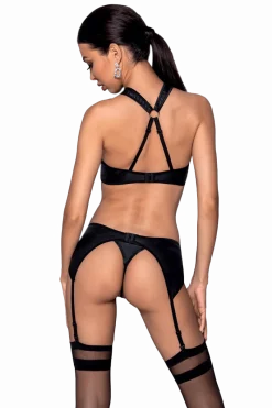 Passion- Exklusiv Reizwäsche Sets * 3tlg. Dessous Set mit Muster