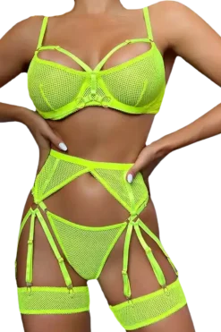 Liebeslust Reizwäsche Sets|Neon Dessous * 4tg. Deou et neon