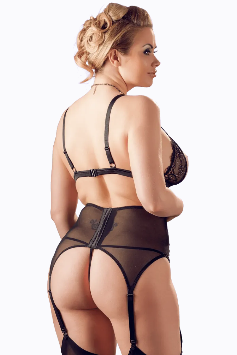 Cottelli Collection Plus Size Reizwäsche Sets * 3tlg. Dessous Set Ouvert Plus Size