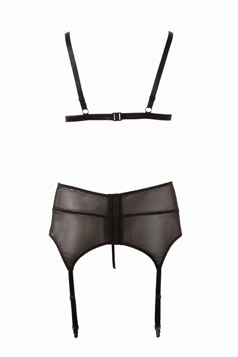 Cottelli Collection Plus Size Reizwäsche Sets * 3tlg. Dessous Set Ouvert Plus Size