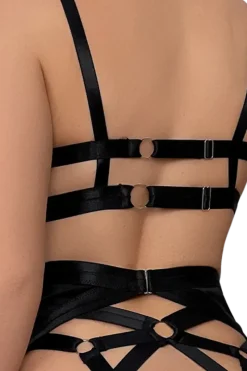 Liebeslust Reizwäsche Sets * 4tg. Deou et ouvert - chwarz