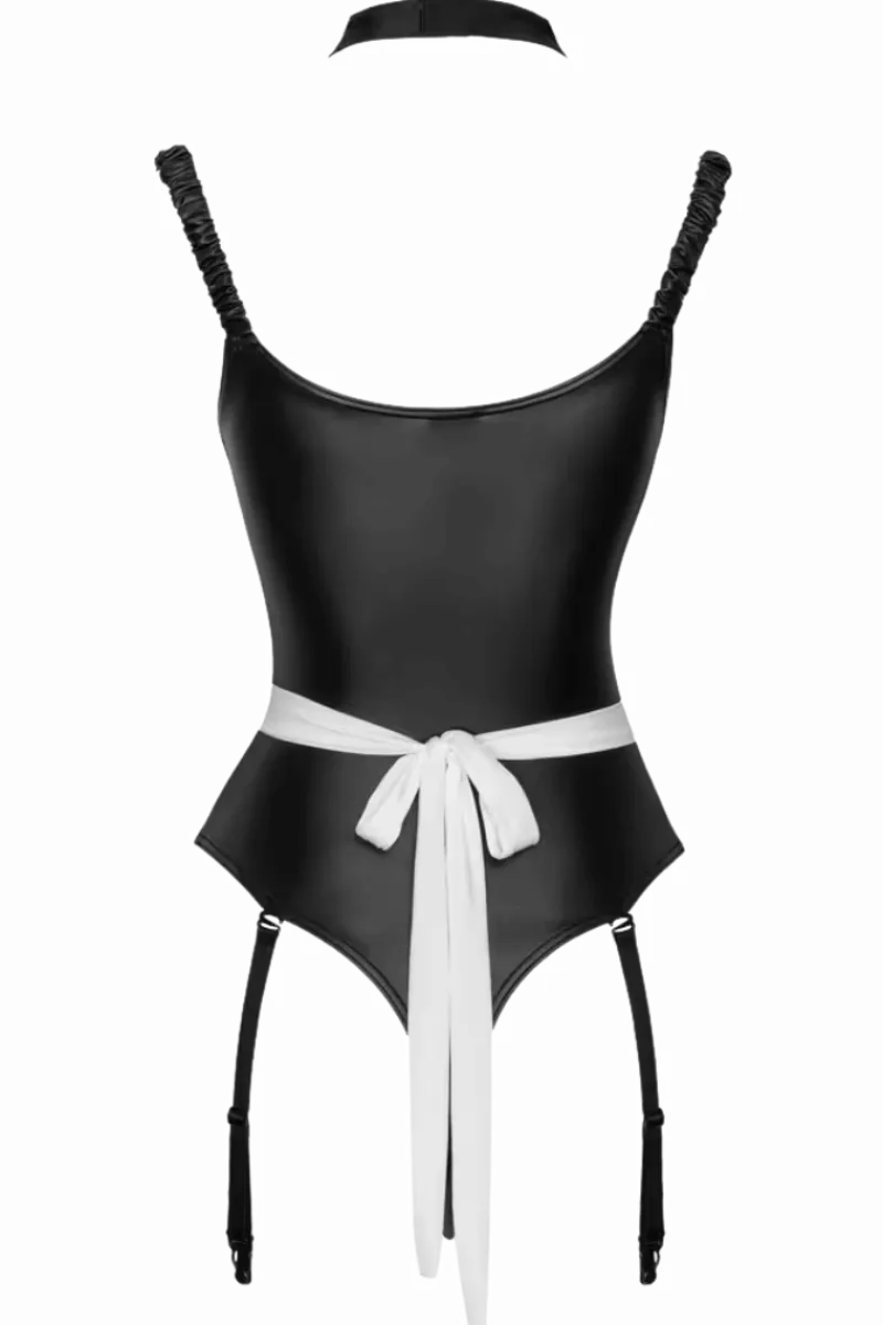 Cottelli Collection Wetlook Outfits|Bodys * 3tg. Dientädchen-et it abnehbarer chürze