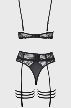 Cottelli Collection Reizwäsche Sets * 3tlg. Lingerie-Set ouvert