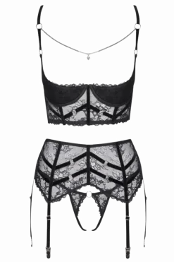 Cottelli Collection Reizwäsche Sets * 3tlg. Lingerie-Set ouvert