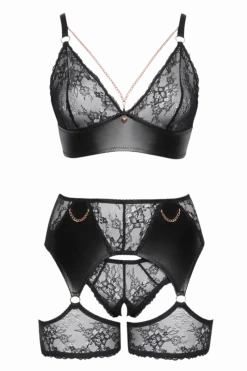Cottelli Collection Plus Size Reizwäsche Sets * 4tlg. Lingerie Set Plus Size
