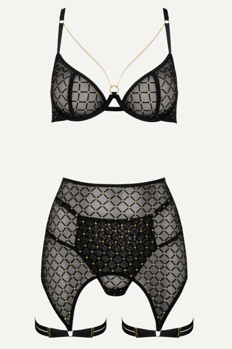 KOTEK Reizwäsche Sets * 3tlg. luxuriöses Dessous-Set