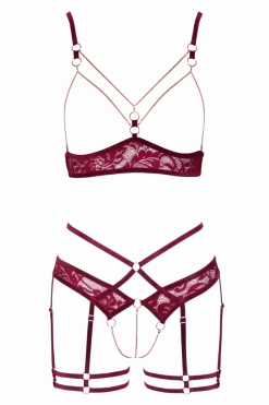 Abierta Fina Reizwäsche Sets * 2tg. Ouvert-et rot