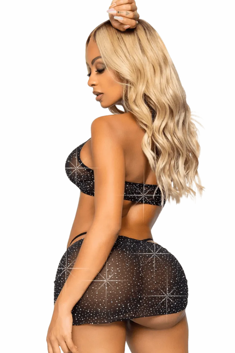 Leg Avenue Reizwäsche Sets * 3tg. et in chwarz it tra