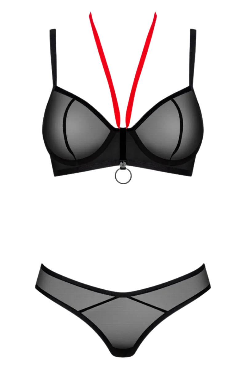 Obsessive Reizwäsche Sets * Tüll BH-Set schwarz