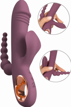 You2Toys Analtoys|Vibratoren * Ultimate Fun Triple-Vibrator - 21,4 cm | 3,6 cm