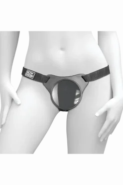 Body Dock Paartoys|Doppeldildos * Umschnall-Harness schwarz für Einsteiger
