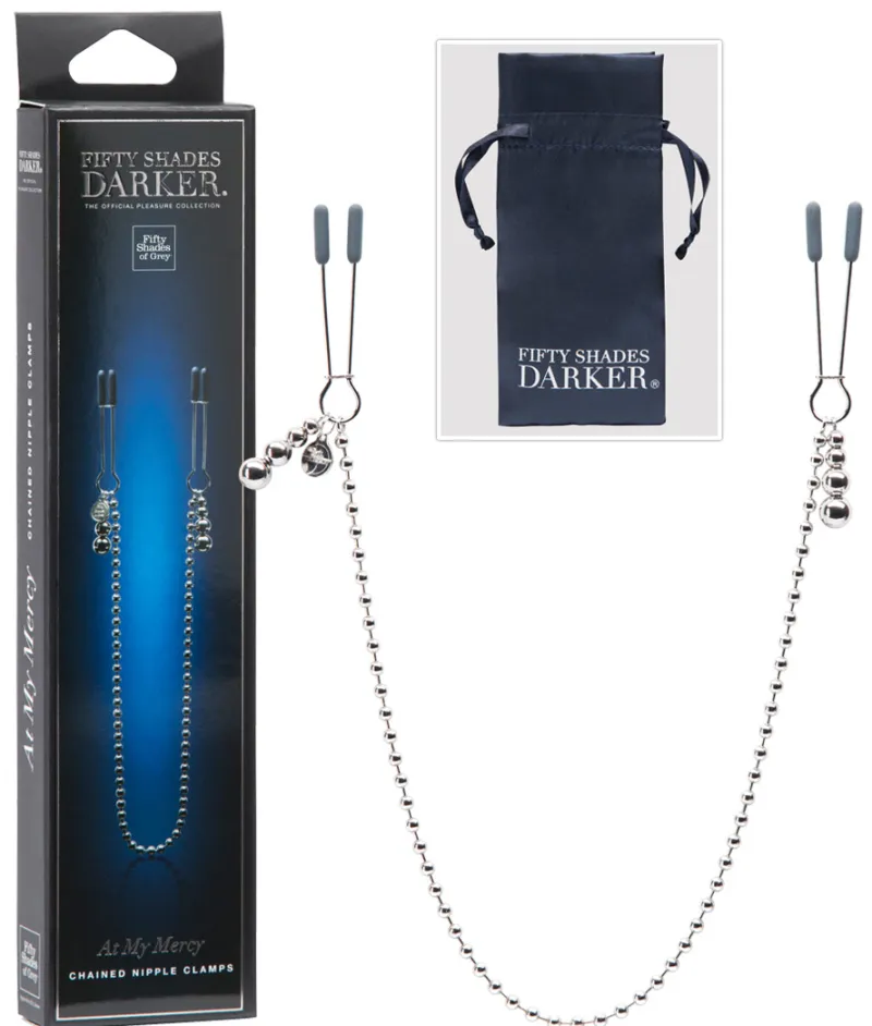 Fifty Shades of Grey Soft Bdsm * Verstellbare Shades of Grey - Nippelklemmenkette