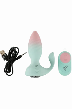 Beau Coeur Analtoys|Analplugs & Ketten * Vibro-Analplug pastell mit Fernbedienung