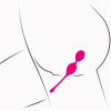 Sweet Smile Vibroeier|Liebeskugeln & Vibroeier * Vibro-Kugel Duo mit Fernbedienung - 82 g
