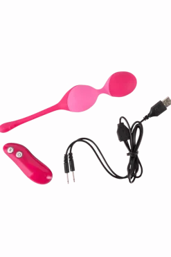 Sweet Smile Vibroeier|Liebeskugeln & Vibroeier * Vibro-Kugel Duo mit Fernbedienung - 82 g