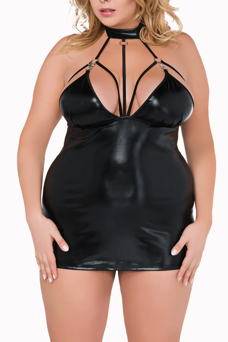 Andalea Negligee & Babydoll|Kinky * Wetlook Neckholder Chemise Plus Size