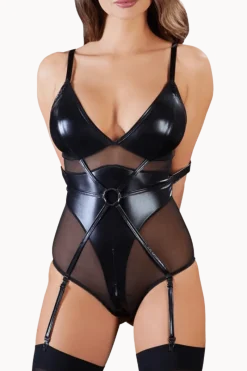 Cottelli Collection Wetlook Outfits|Bodys * Wetook-trapbody it Feen