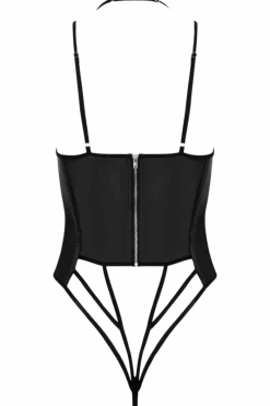 KOTEK Bodys|Kinky * Wetlook Stringbody schwarz
